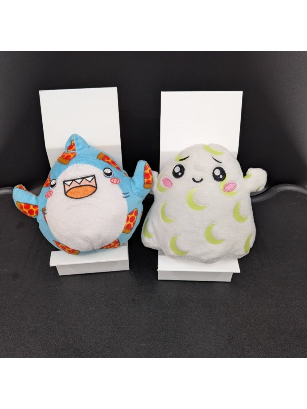 LankyBox Pizza Party Thicc Shark Moonlit Ghosty Plushies Lot Glow Dark Kawaii 4"